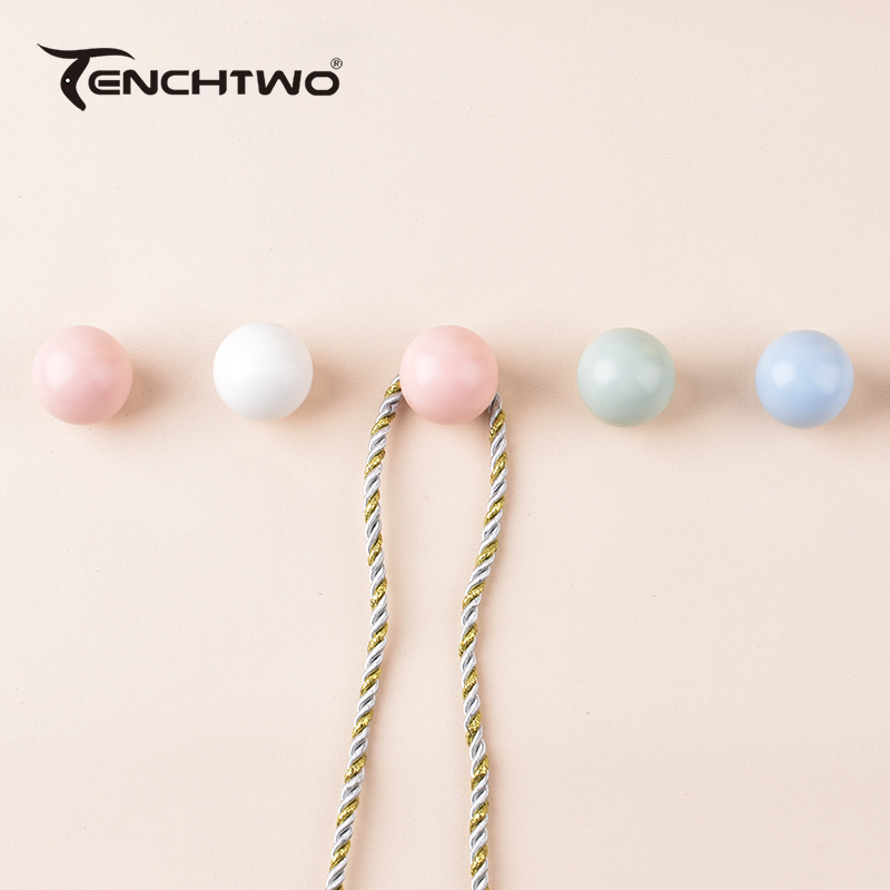 Furniture Hardware Products - Gancho de parede cerâmica redonda para