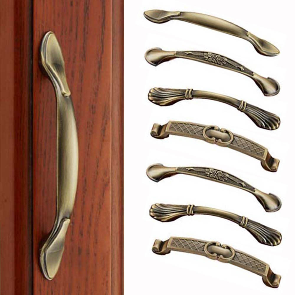 Vintage Furniture Hardware Pulls - Puxadores de bronze vintage para guarda-roupa,