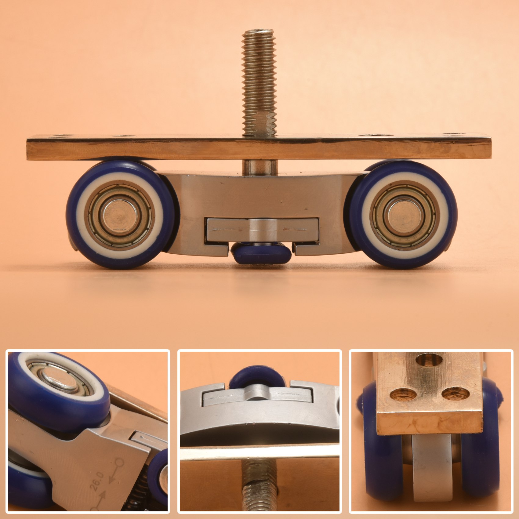 Furniture Hardware Paint - Roldana Leve para Porta de Celeiro,