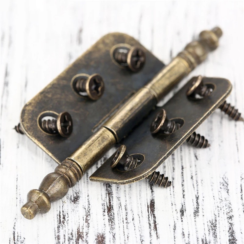 Furniture Hardware Antique - Placa de reparo de dobradiça, coroa