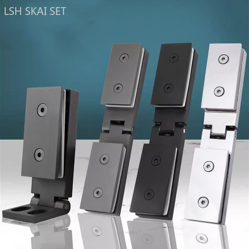 Furniture Hardware Hinges - 304 aço inoxidável Frameless porta de