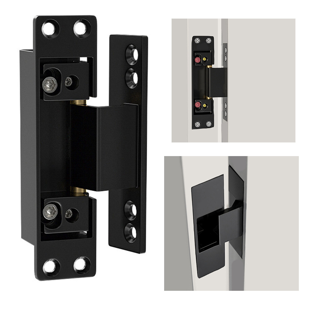 Furniture Hardware Hinges - 1 Peça Dobradiças Pretas Invisíveis para