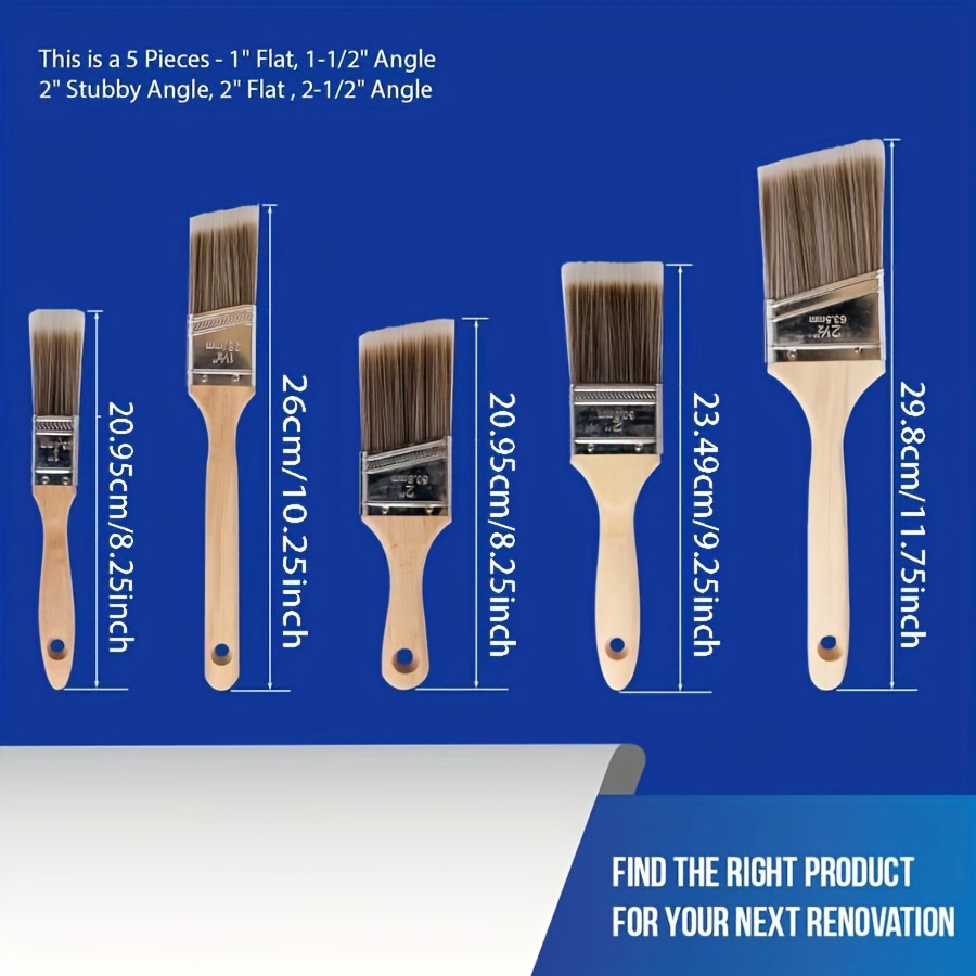 5 pçs escova de pintura de alt - Furniture Hardware Products avaliação e preço