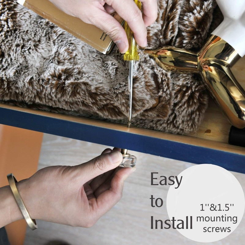 Puxadores de latão com cristai - Furniture Hardware Paint avaliação e preço