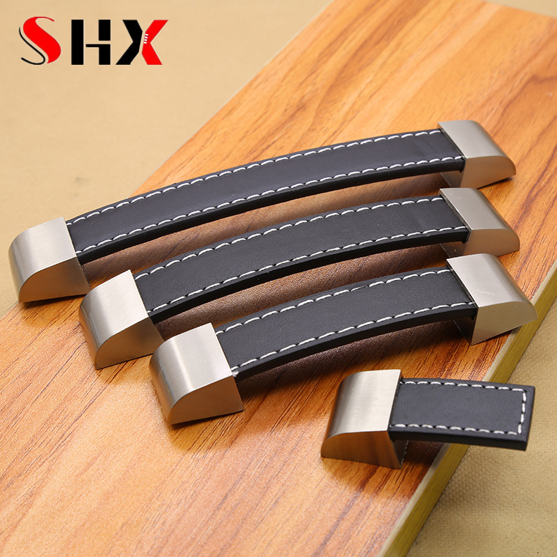 Puxadores Modernos de Couro de - Vintage Furniture Hardware Pulls avaliação e preço