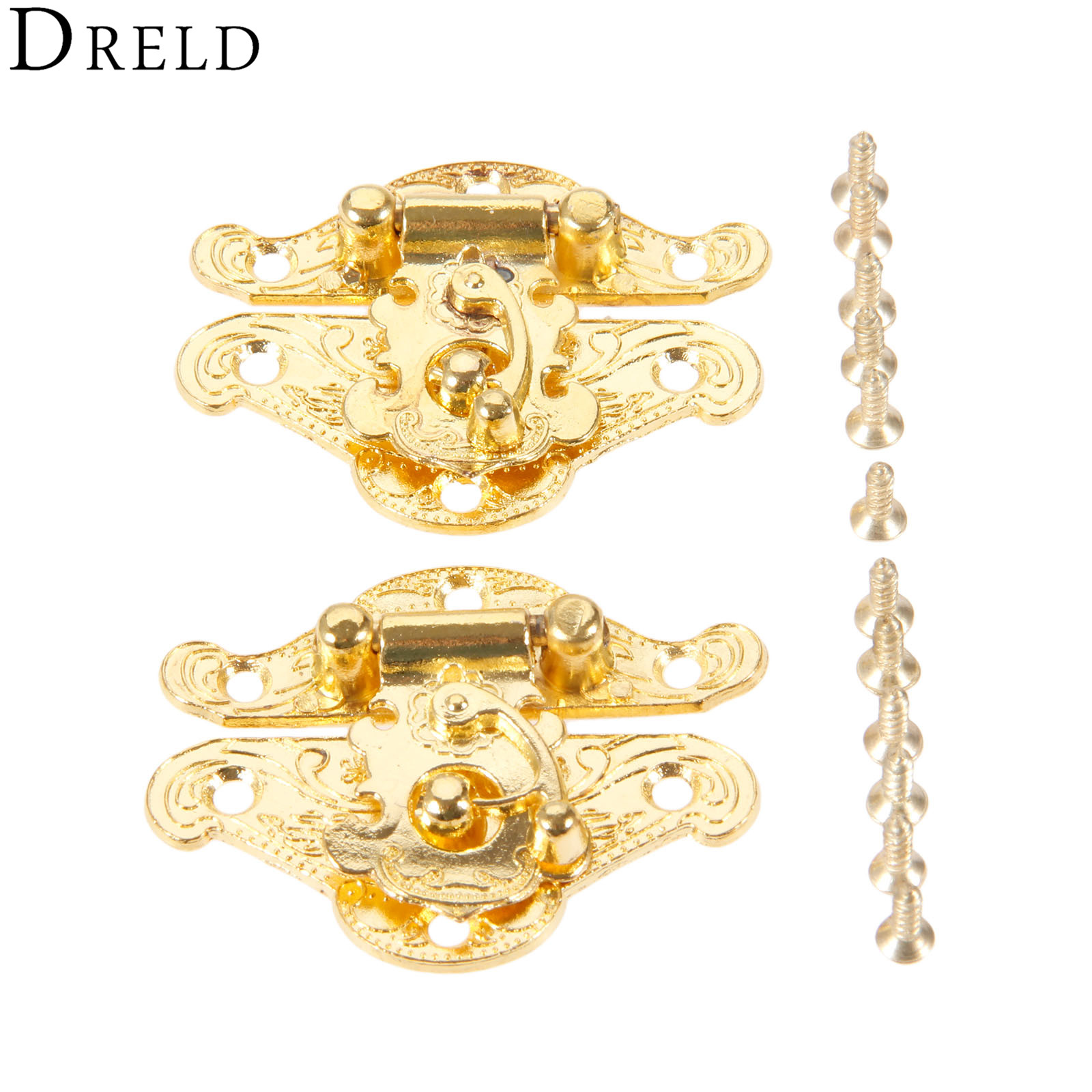 DRELD-Antique Gold Box Trava,  - Furniture Hardware Manufacturers avaliação e preço