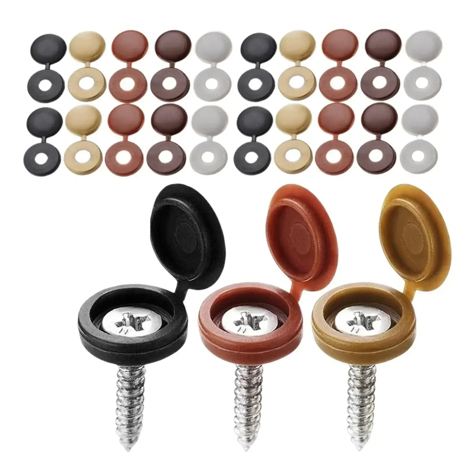 Tampa de parafuso de plástico  - Furniture Hardware Hinges avaliação e preço