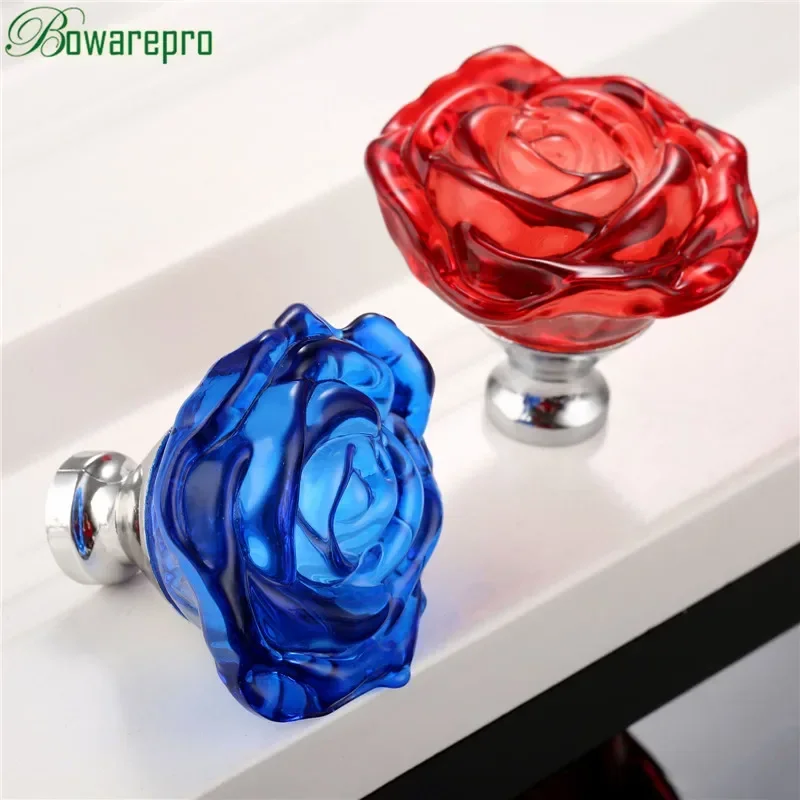 Bowarepro 50mm cristal rosa al - Furniture Hardware Products avaliação e preço