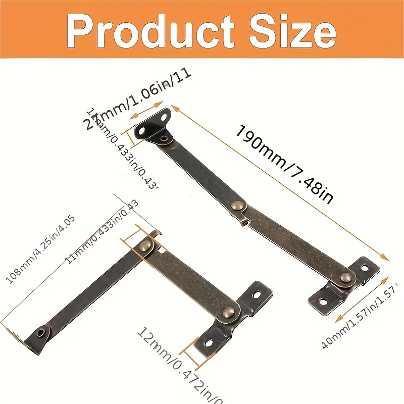 Conjunto de 2 Dobradiças de Su - Furniture Hardware Antique avaliação e preço