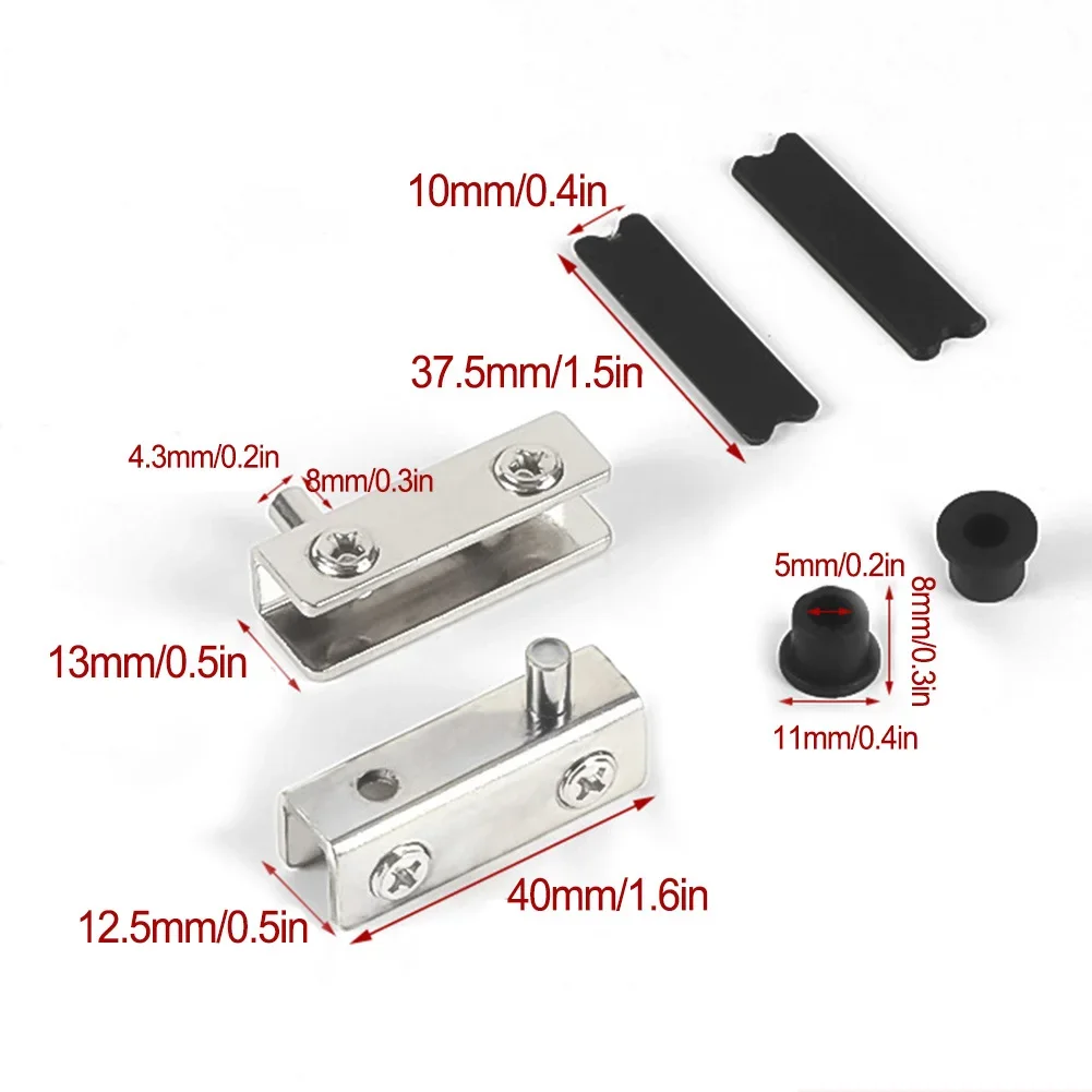 Dobradiça pivô de vidro, 2 peç - Furniture Rotating Hardware avaliação e preço