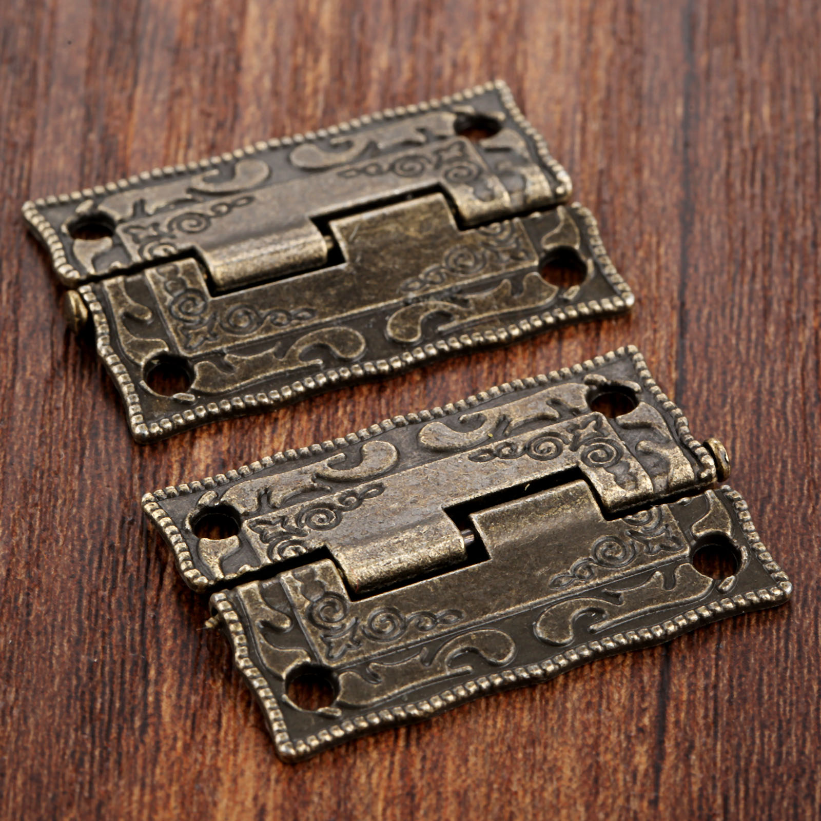 2 peças de bronze antigo dobra - Furniture Hardware Antique avaliação e preço
