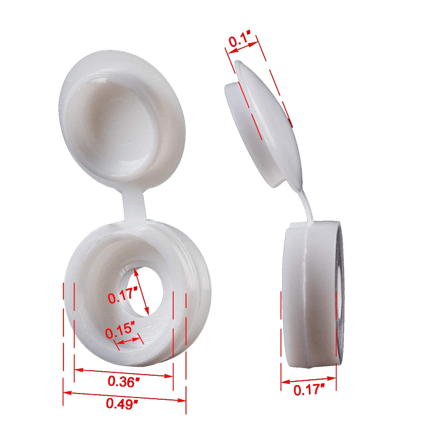 Tampa de parafuso de plástico  - Furniture Hardware Hinges avaliação e preço
