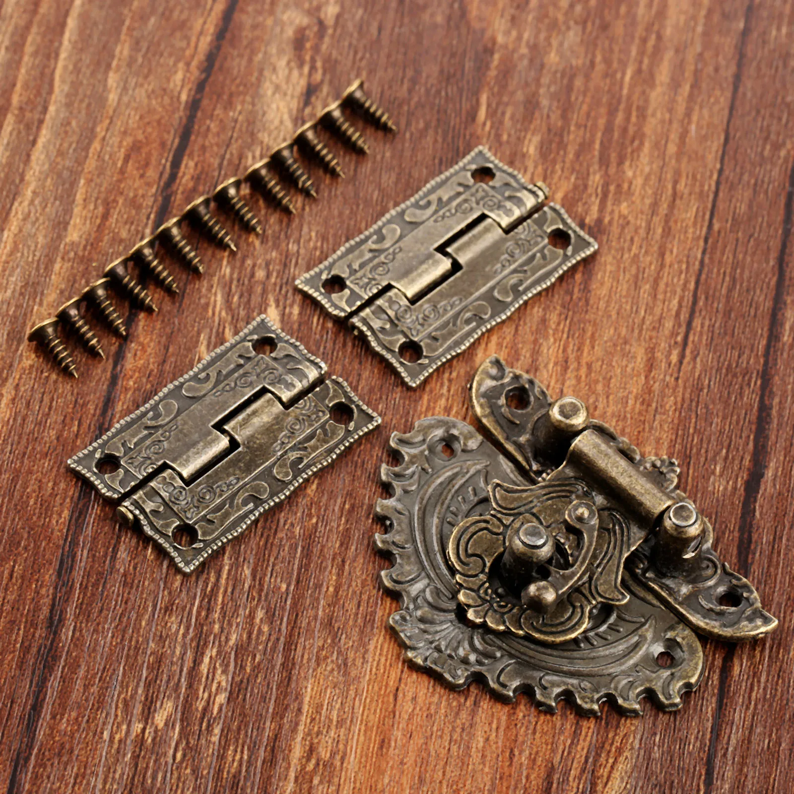 3 pçs/set antigo bronze cadead - Furniture Hardware Antique avaliação e preço
