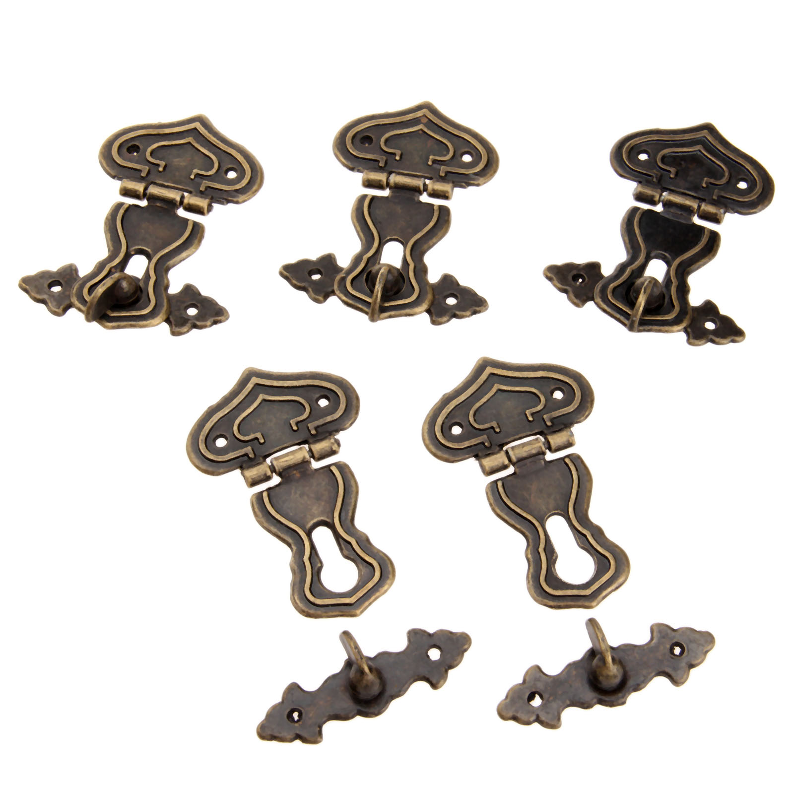 Antique Metal Lock com Parafus - Furniture Hardware Antique avaliação e preço