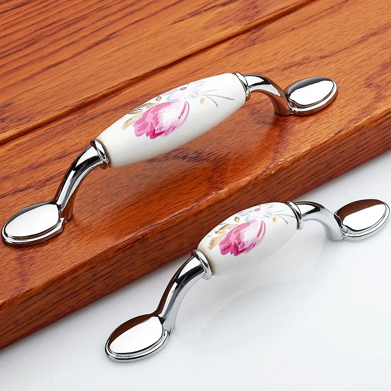 Puxador de porta de cerâmica t - Vintage Furniture Hardware Pulls avaliação e preço