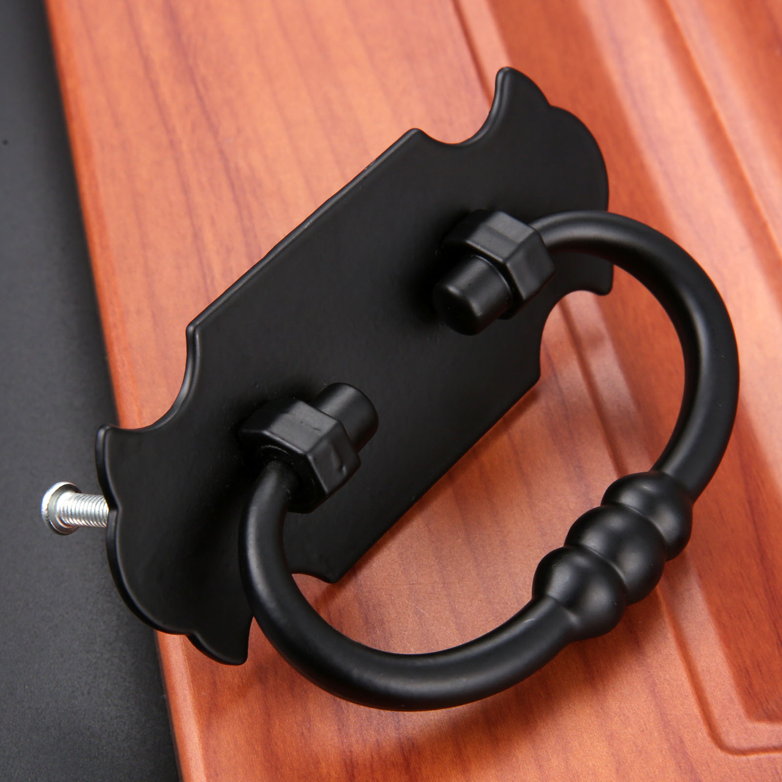 1pc 88*56mm preto lidar com li - Vintage Furniture Hardware Pulls avaliação e preço